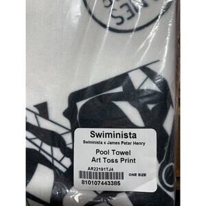 Swiminista x James Peter Henry Pool Beach Art Toss Print Towel NEW